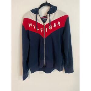 Tommy Hilfiger Sport Full Zip Up Hoodie 90s SZ XL